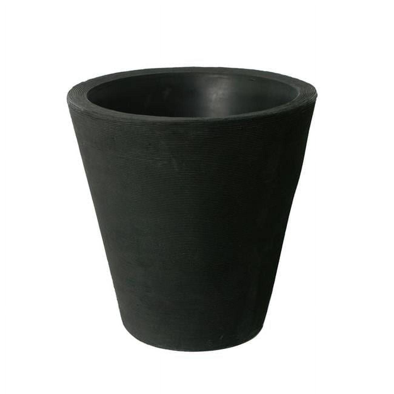 Algreen 89203 21 x 20 x 20 in. Olympus Self Watering Planter, Black