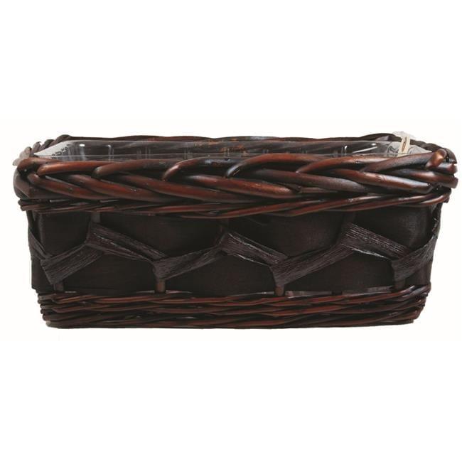 212 Main AI-2268MAH Mahogany Wicker Planter