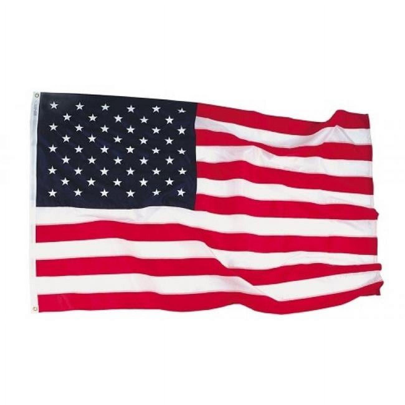 Large Patriotic Red, White, and Blue Polyester Flag