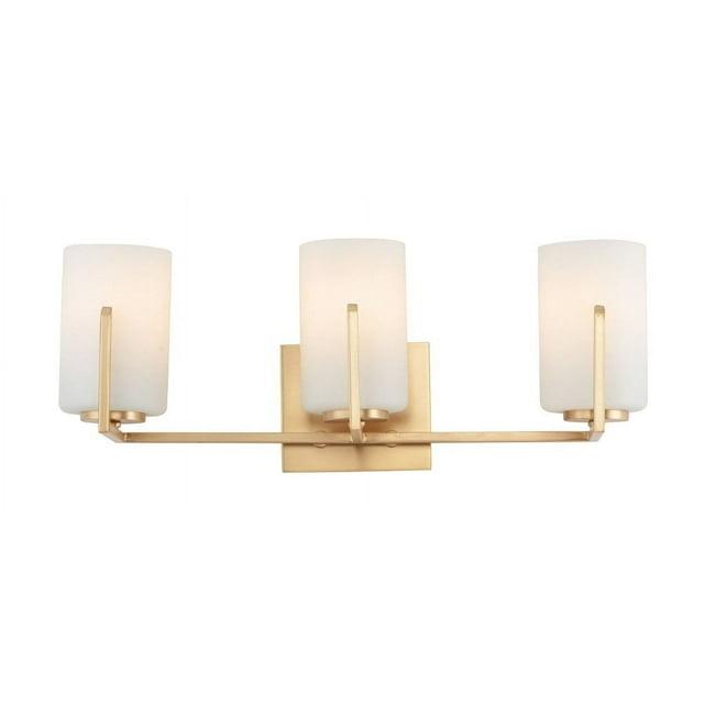 21283SWSBR-Maxim Lighting-Dart 3 Light Bath Vanity Approved for Damp Locations-Satin Brass Finish