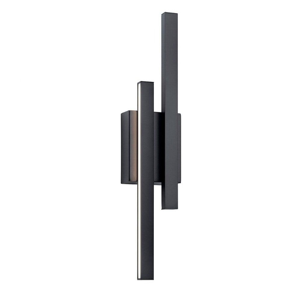 22.25 Inch 17W 2 Led Wall Sconce-Matte Black Finish Elan Lighting 83702Mbk