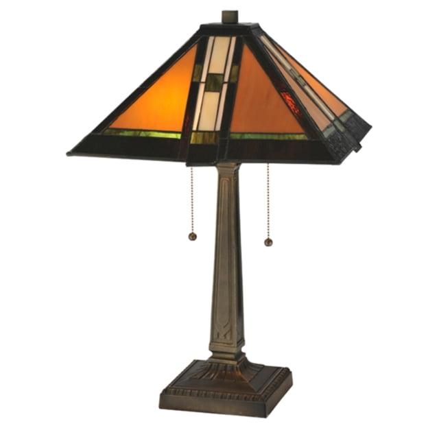 Meyda Lighting Meyda Tiffany & Stained Glass Metal Table Lamp