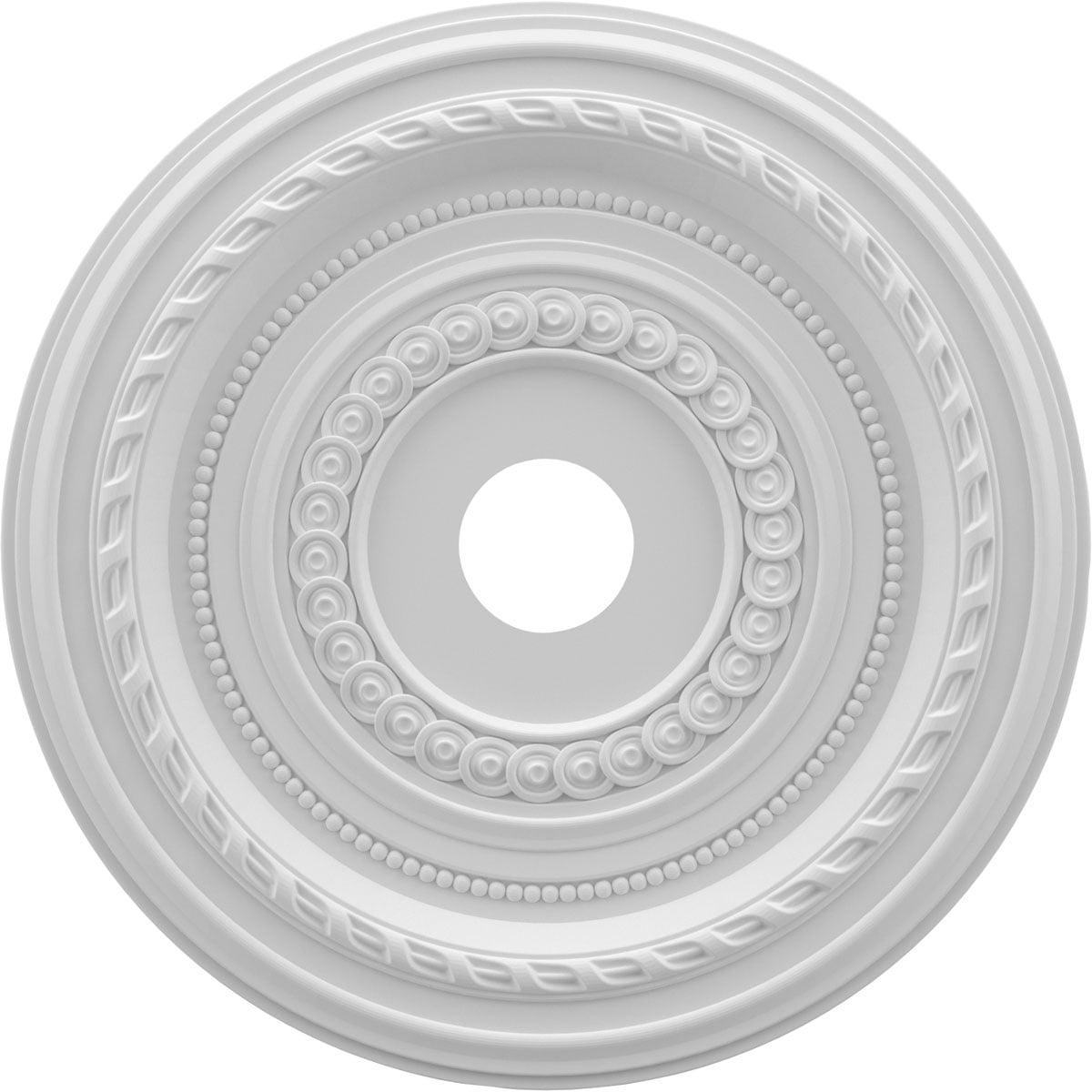 22"OD x 3 1/2"ID x 1"P Cole Thermoformed PVC Ceiling Medallion (Fits Canopies up to 6")