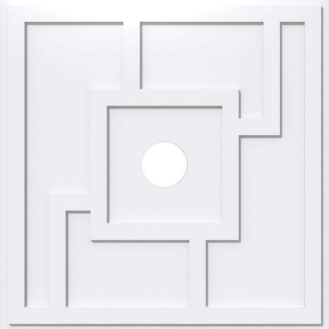 22"OD x 3"ID x 7 1/2"C x 1"P Knox Architectural Grade PVC Contemporary Ceiling Medallion