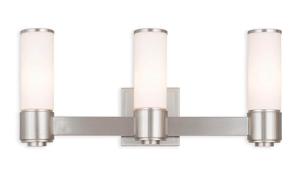 Livex Lighting Weston 3 - Light Vanity in  Brushed Nickel