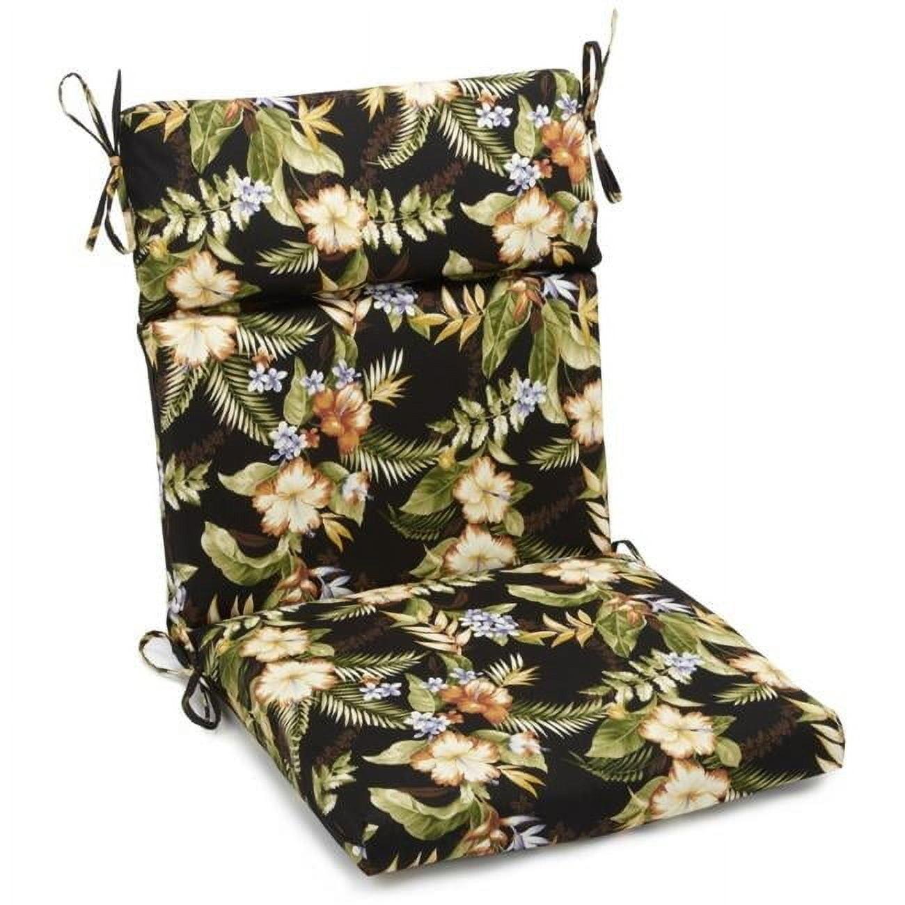 Multicolor Floral High Back Outdoor Chair Cushion