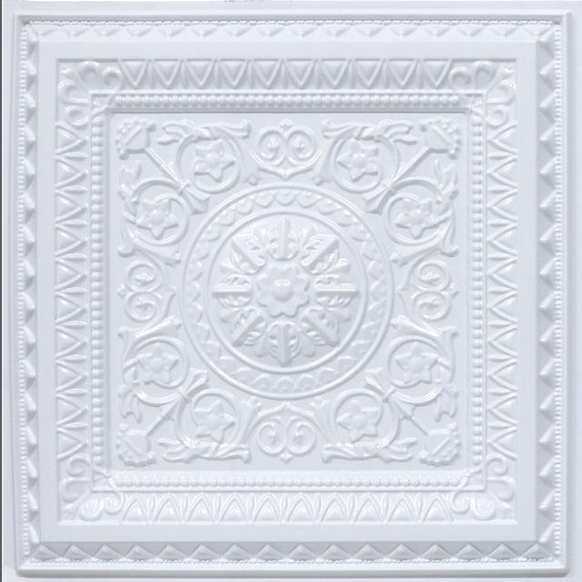 FromPlainToBeautifulInHours Economy La Scala Drop-In PVC Ceiling Tile (Set of 50)