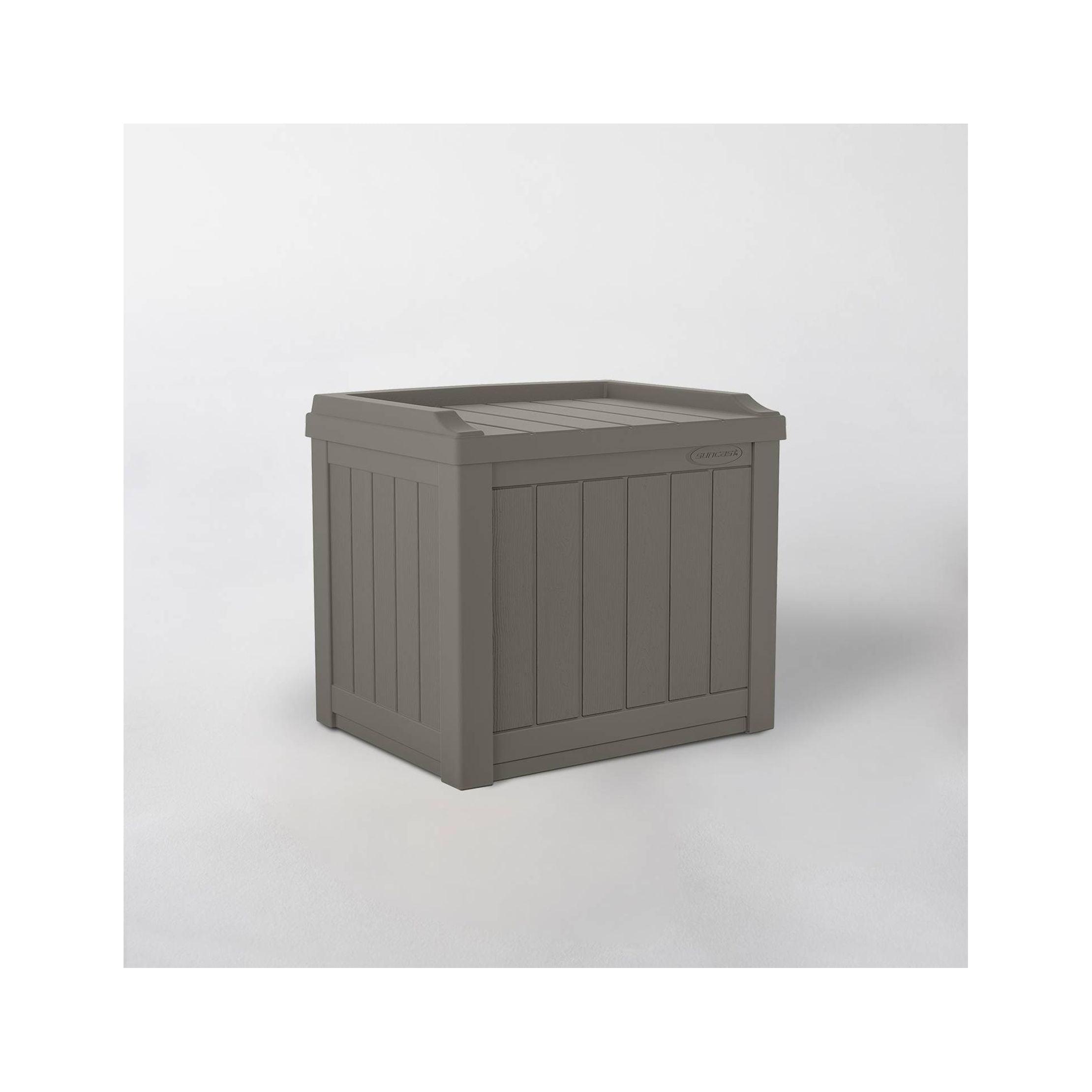 Suncast 22'' W 22 Gallons Water Resistant Resin Deck Box in Gray