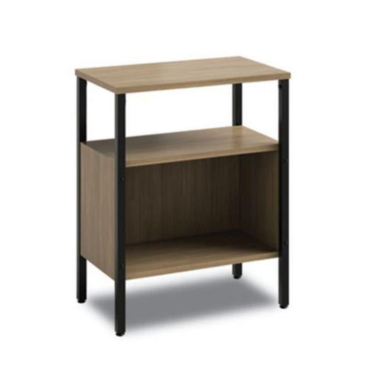 Neowalnut Laminate 23.5'' Home Office Storage Unit with Steel Legs