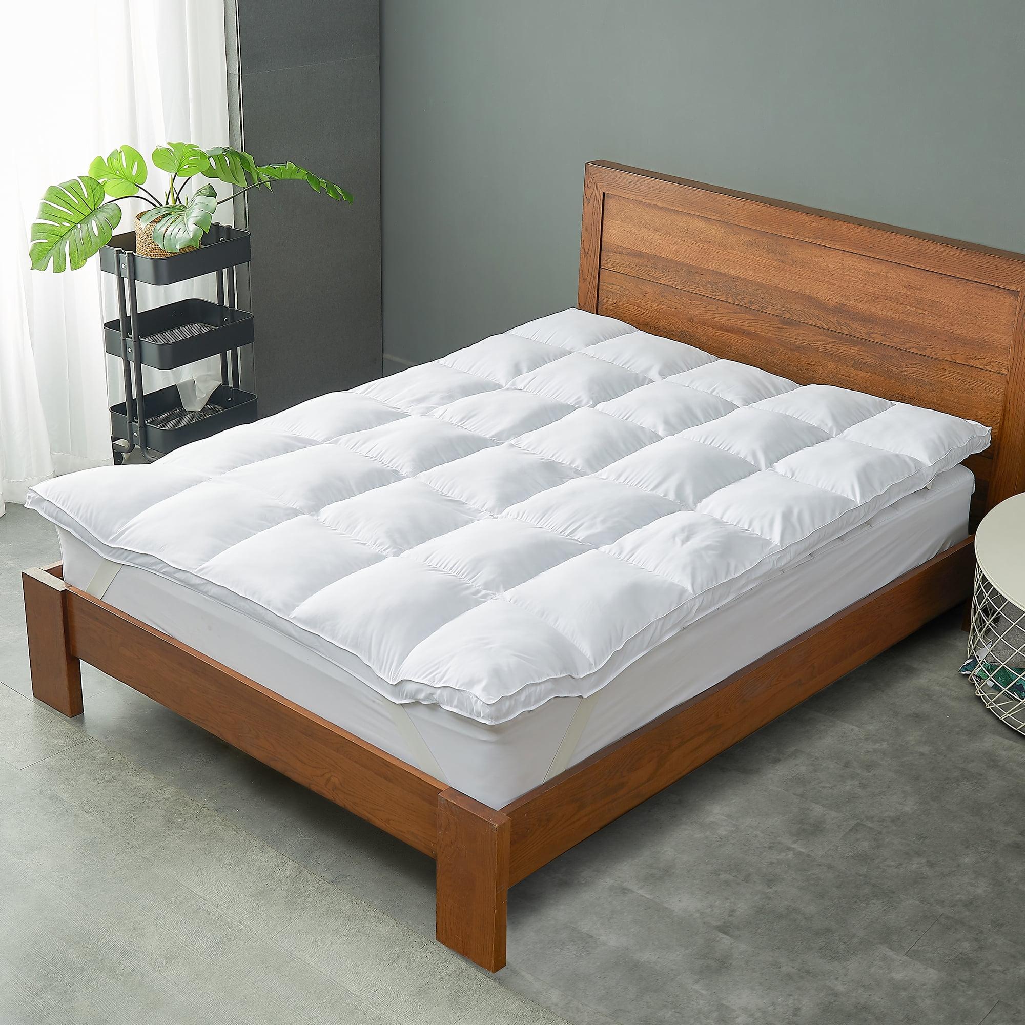 Cheer Collection Luxury Down  Alternative Mattress Topper with Anchor Bands (Queen)