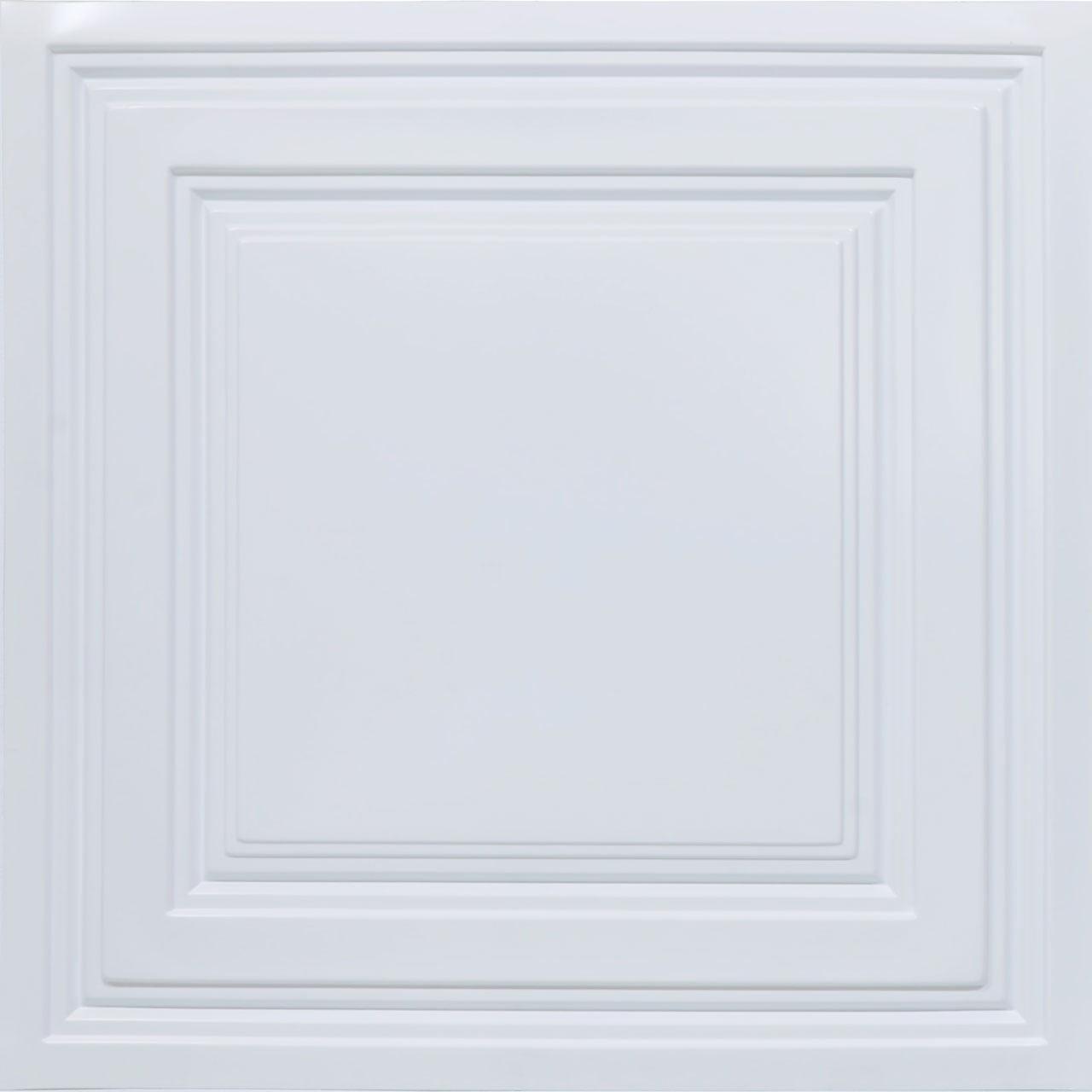 White Matte PVC 24" x 24" Lay-In Ceiling Tile