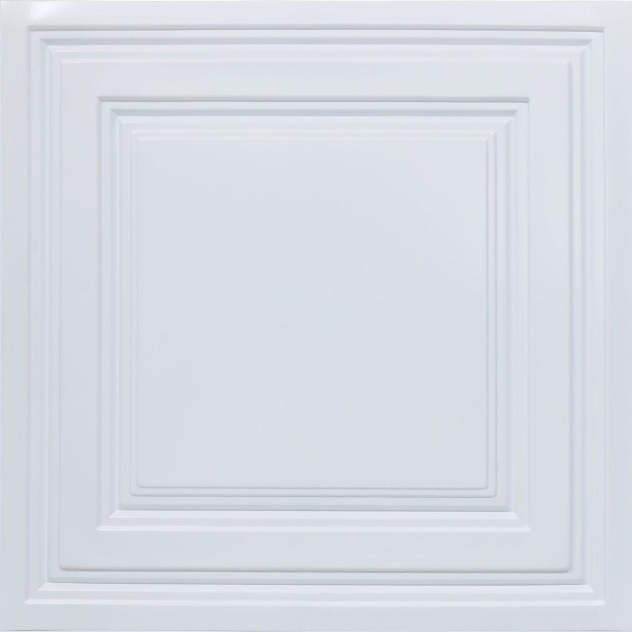 Economy 2 ft. x 2 ft. White PVC Decorative Ceiling Tile