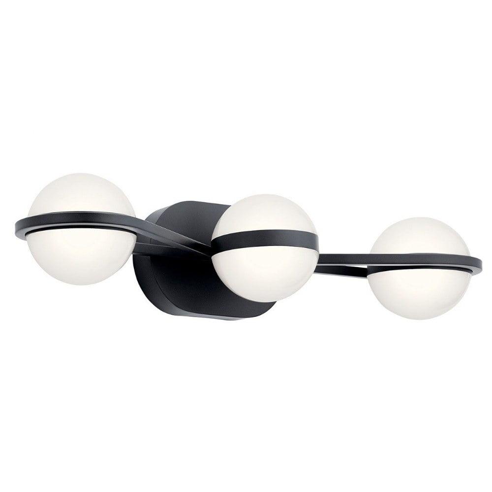 24 Inch 40W 3 Led Bath Vanity-Matte Black Finish Elan Lighting 85092Mbk