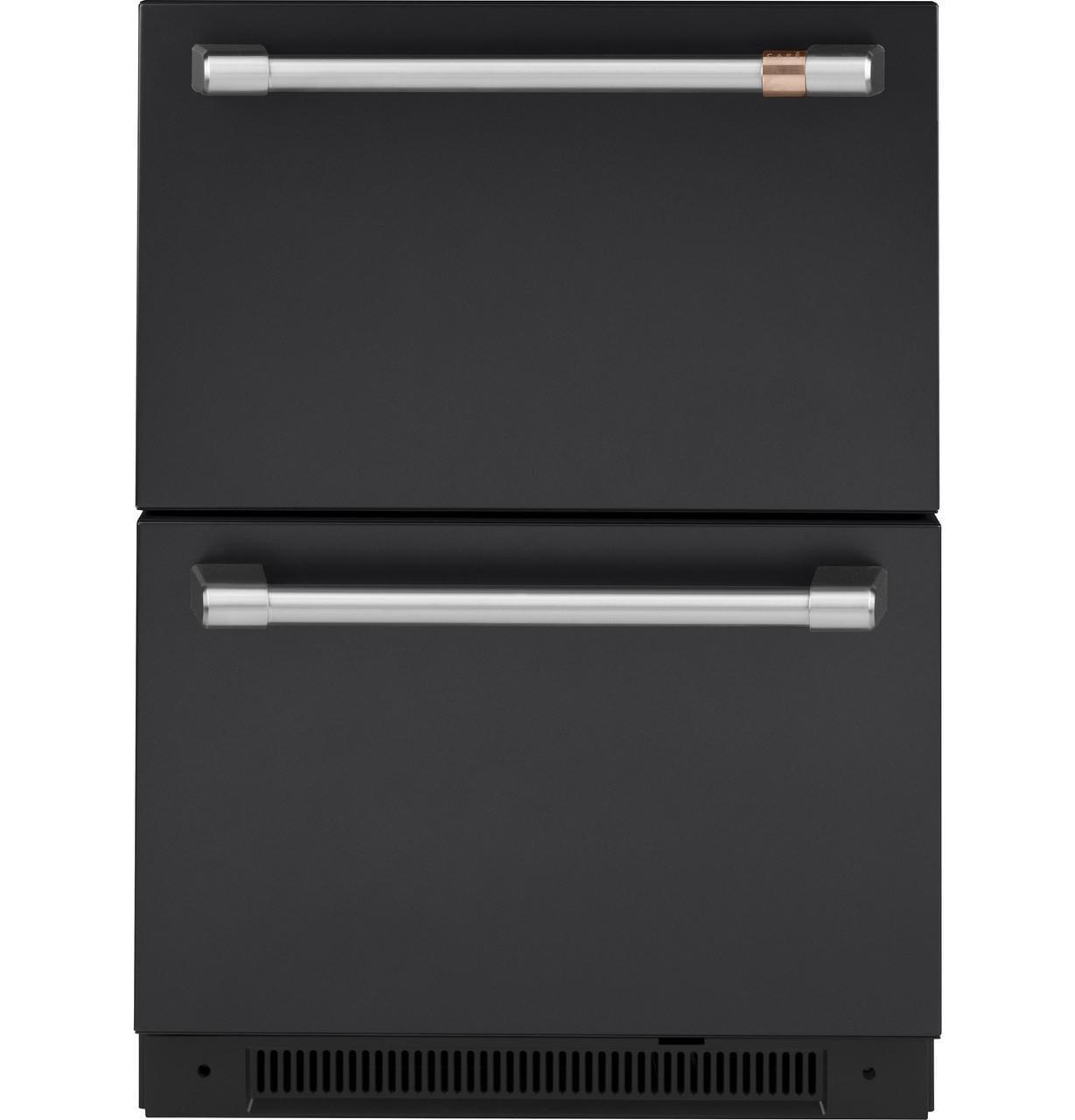 Sleek 24" Undercounter Dual Drawer Stainless Steel Refrigerator
