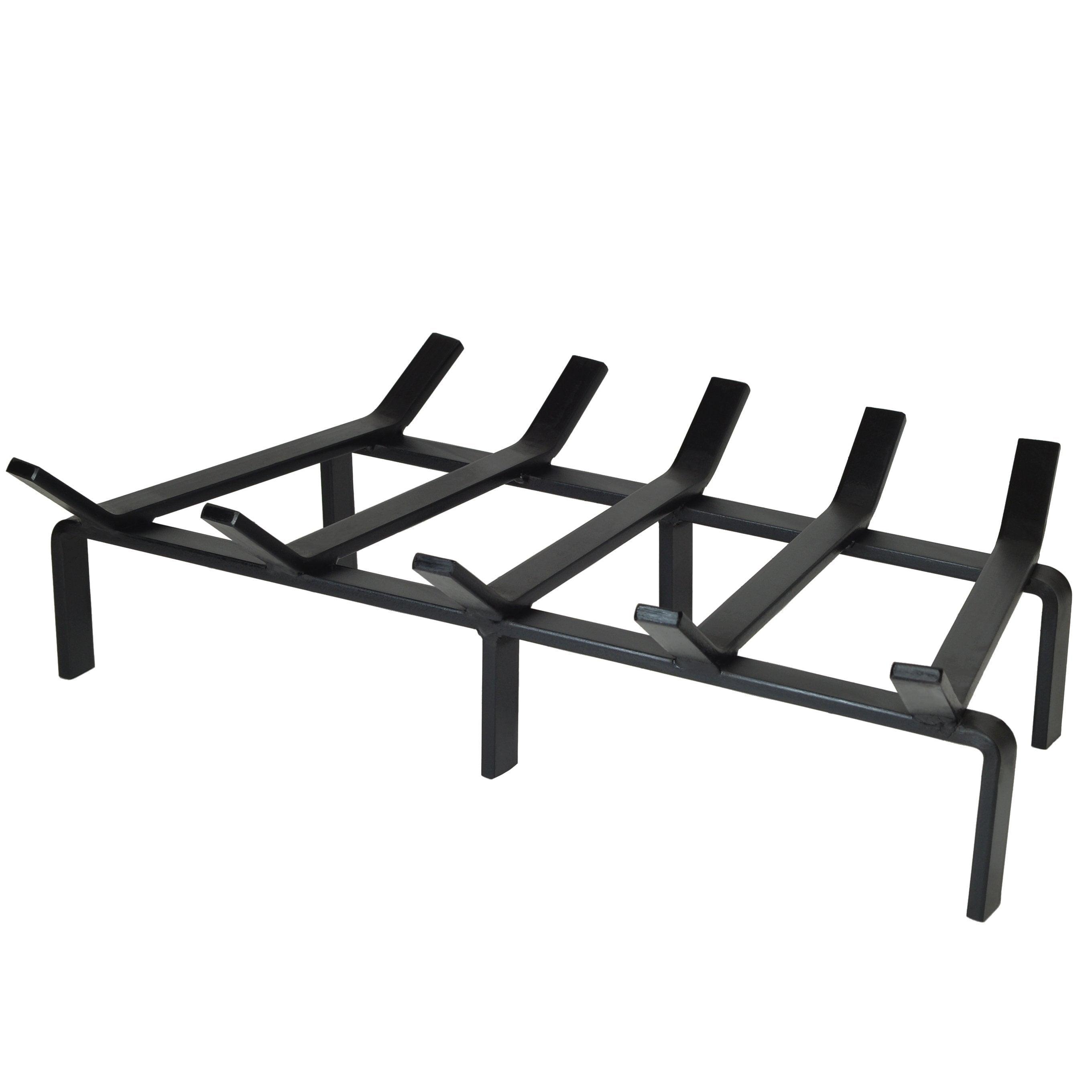 Heavy Duty Steel Fireplace Grate - Made in The USA (24 Inch)