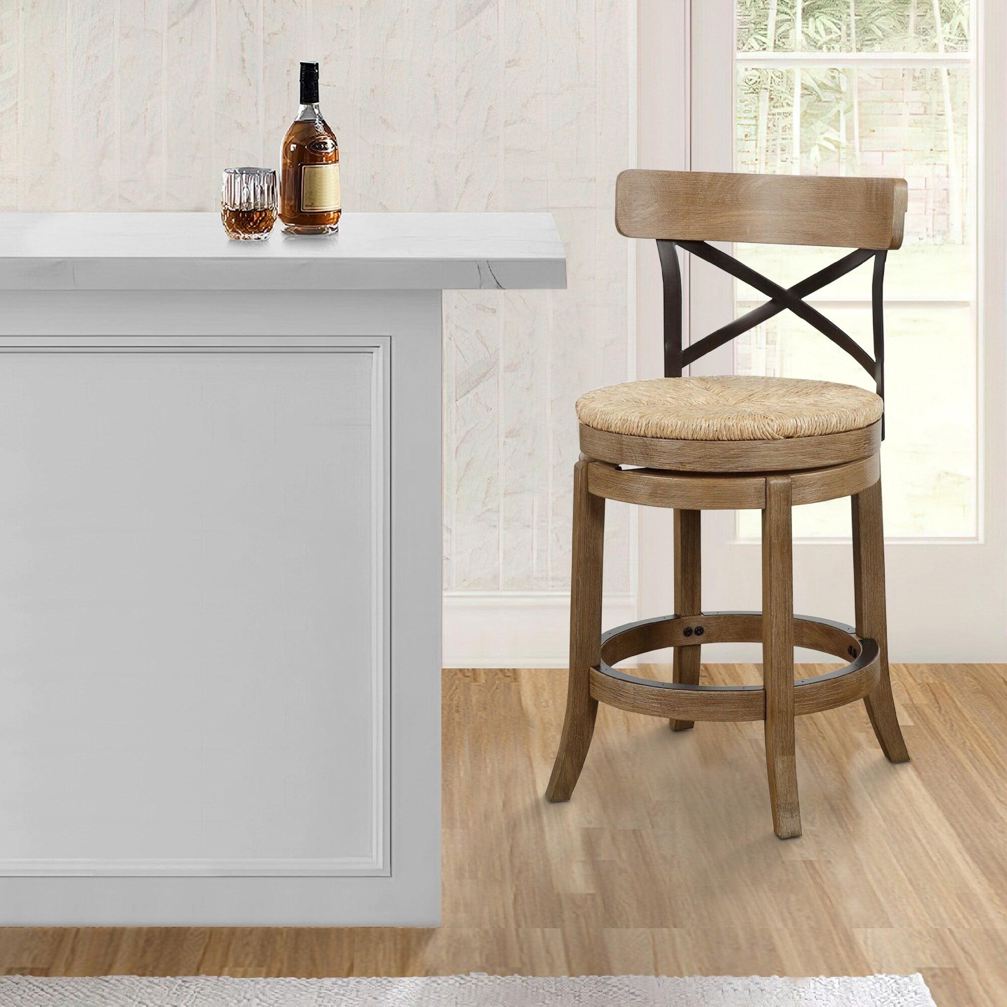 Swivel Solid Wood Stool