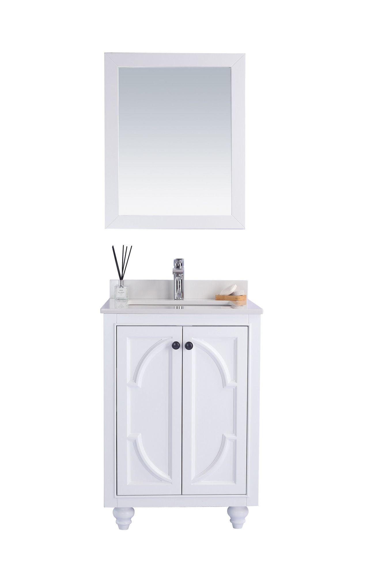 Mercer41 Mundy 24'' Single Bathroom Vanity with Stone Top
