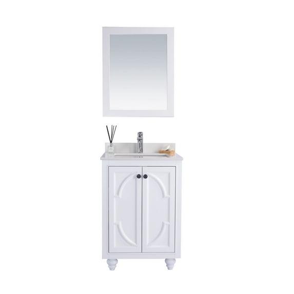 Mercer41 Mundy 24'' Single Bathroom Vanity with Stone Top