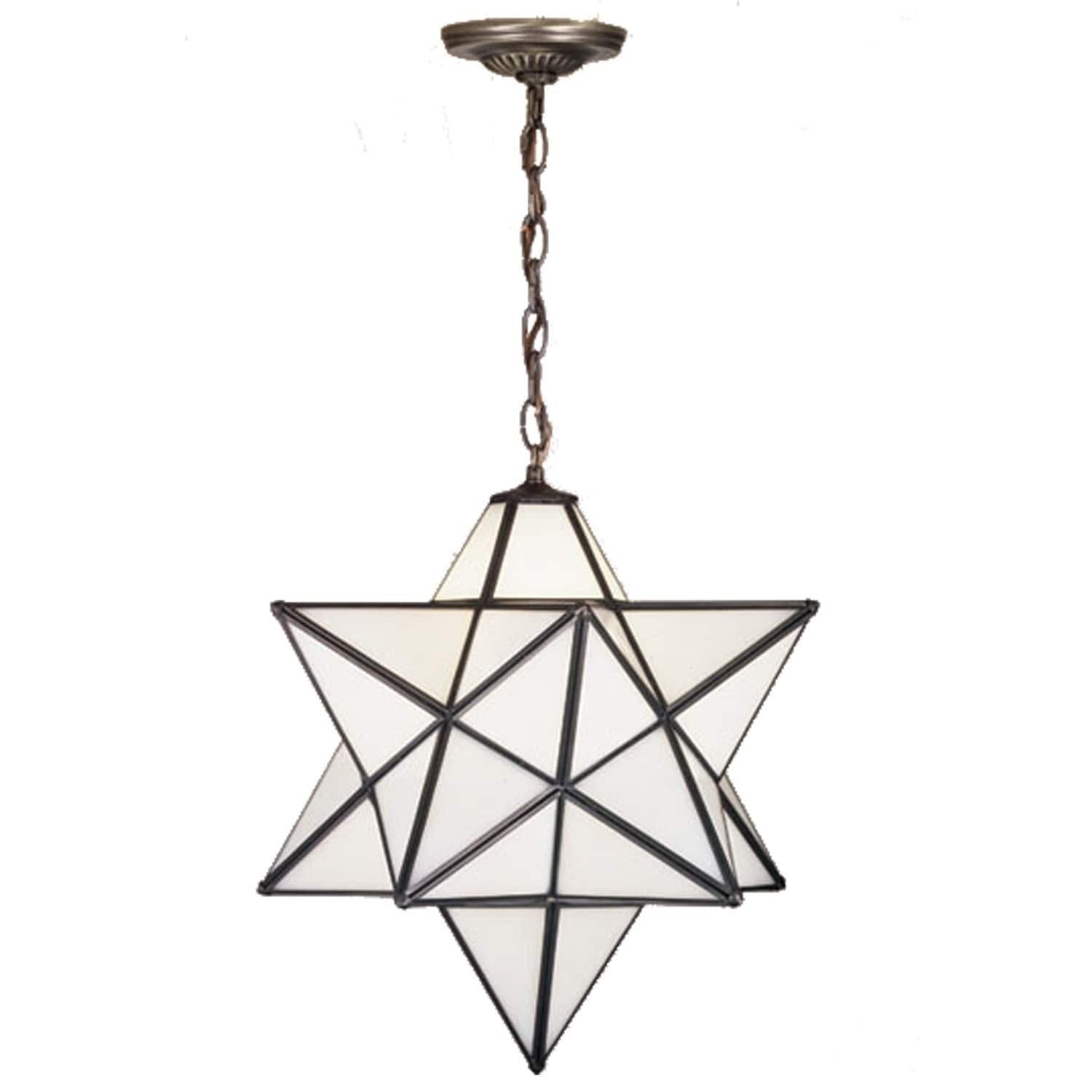 Meyda Tiffany & Stained Glass 1 - Light Antique Brass Single Pendant