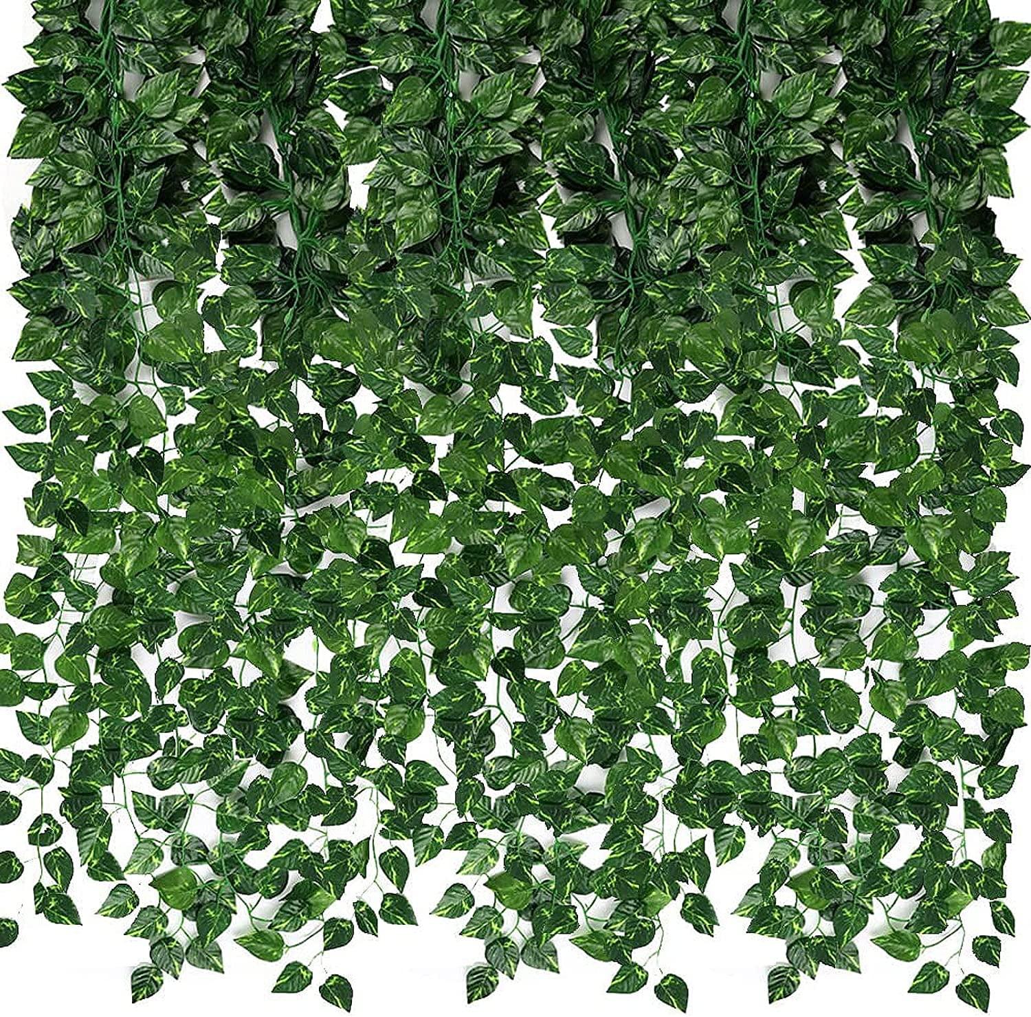 24-Pack Artificial Ivy Greenery Garland with Green Leaves