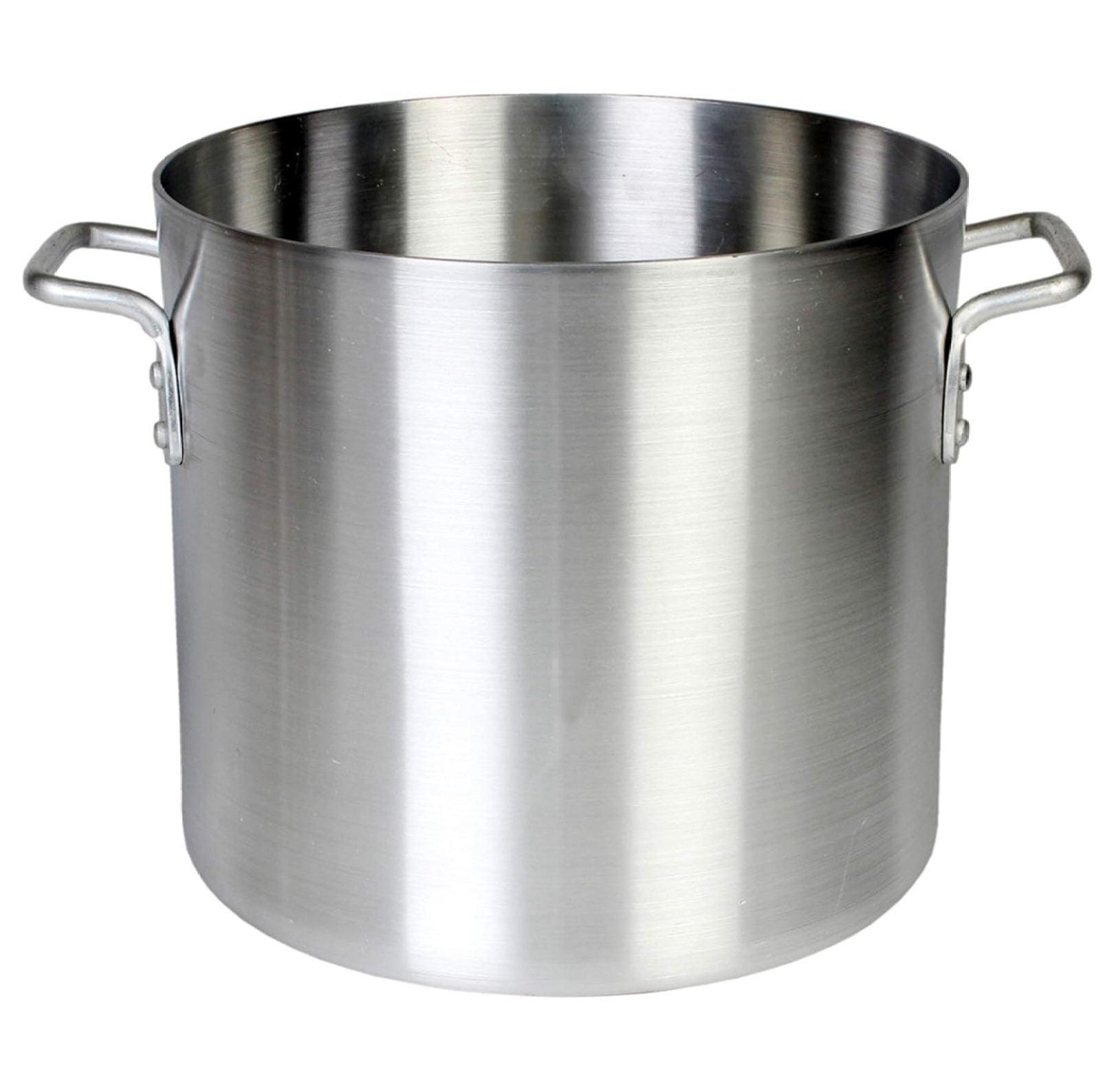 24 Quart Heavy-Duty Aluminum Stock Pot with Riveted Handles