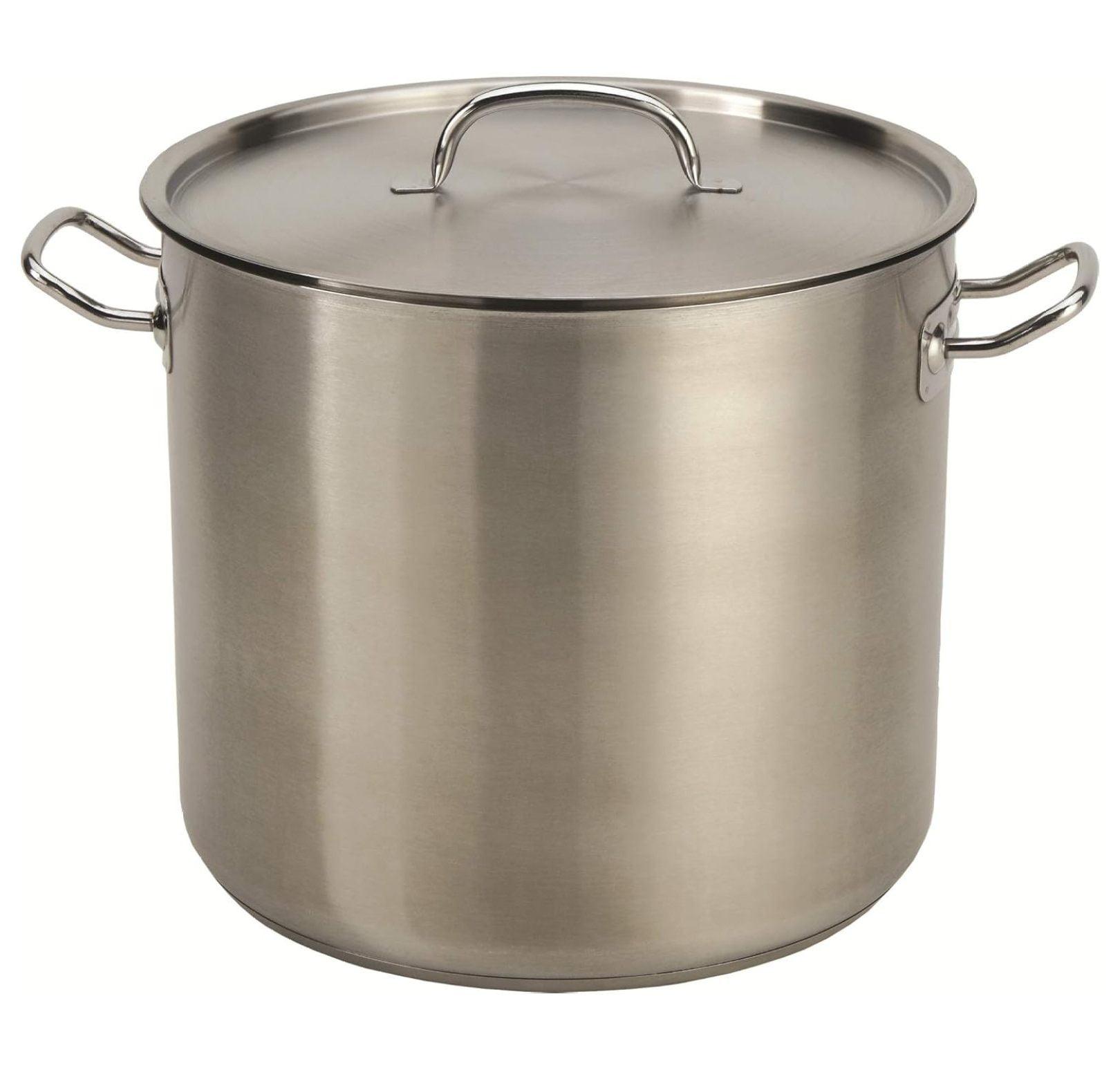 24 Quart Heavy Duty Stainless Steel Stock Pot with Lid