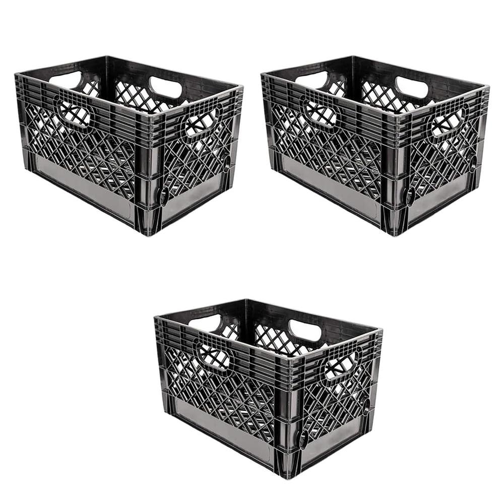 Juggernaut Storage Stackable Storage Crate with Handles