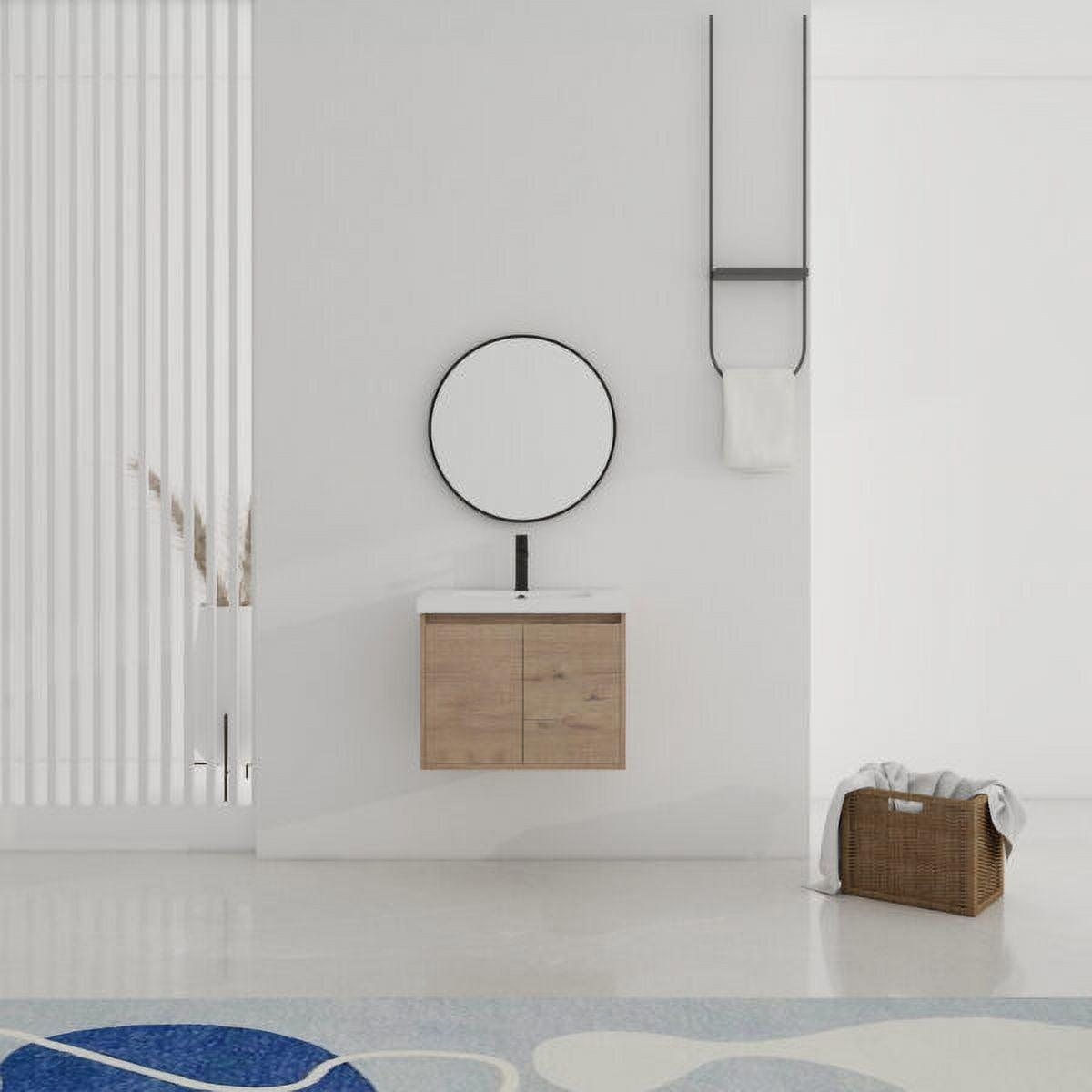 24" SINK VANITY WITH KD PACKAGE PLYWOOD, GEL-COAT TOP, NO FAUCET