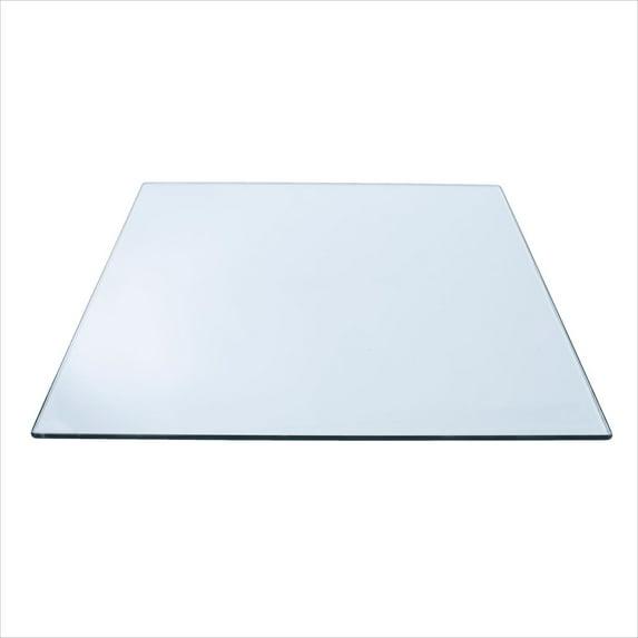 Spancraft 24" Inch Round 1/2" Thick Clear Glass Table Top with Beveled Edge and Tempered Glass, Replacement Glass Table Top, Great for Dining Tables, end Tables, and Outdoor Patio Table Tops or Table
