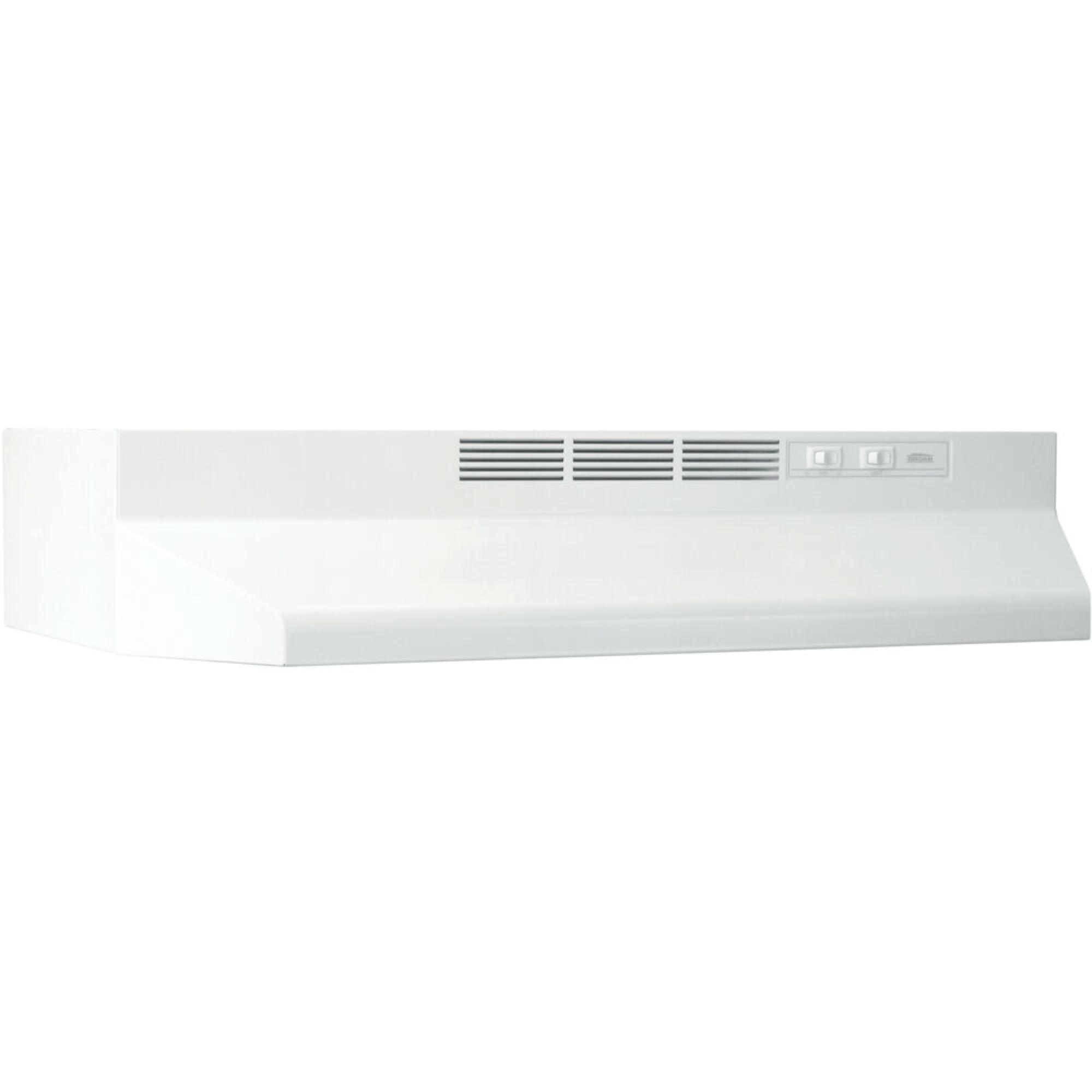 Broan NuTone Broan NuTone 24" Steel Ductless (Non-Vented) Under Cabinet Range Hood with Charcoal Filter BUEZ124WW