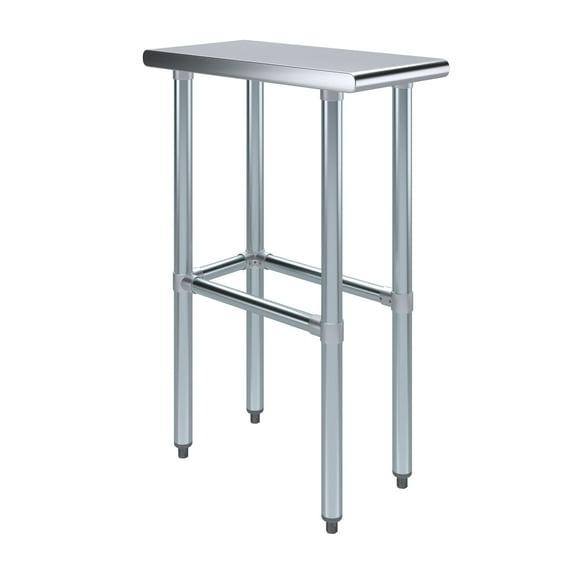 Amgood Stainless Steel Open Base Work Table