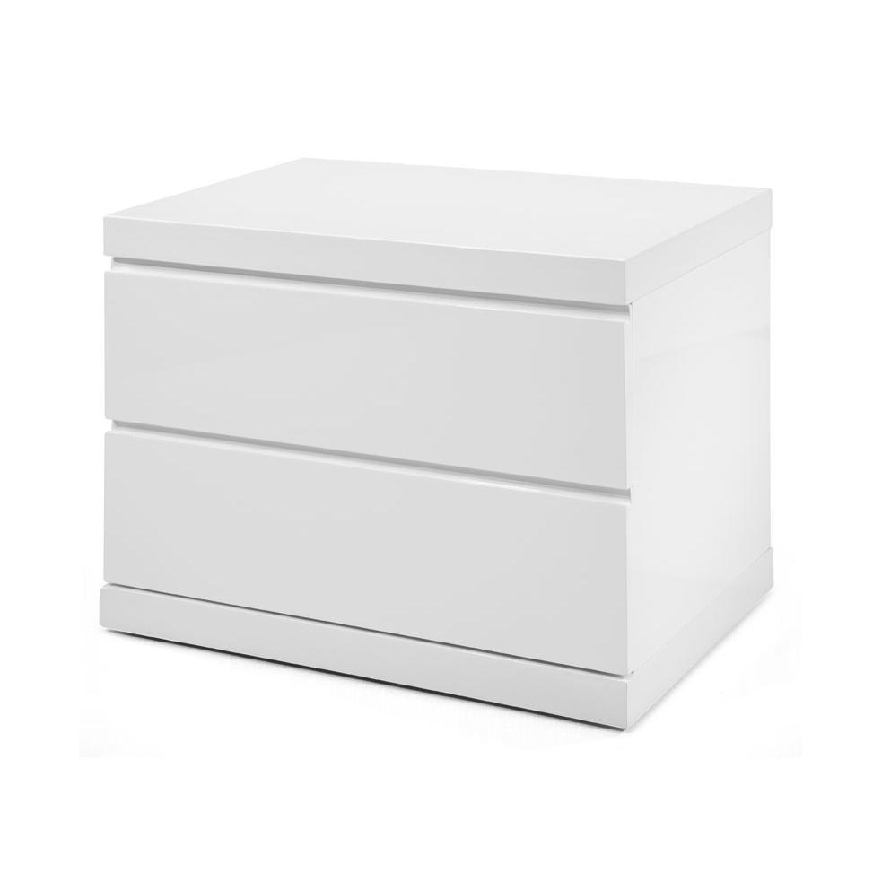 24" X 16" X 18" White Nightstand