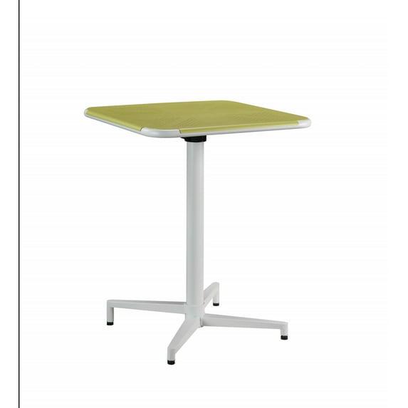 24" X 24" X 30" Yellow White Metal Folding Table