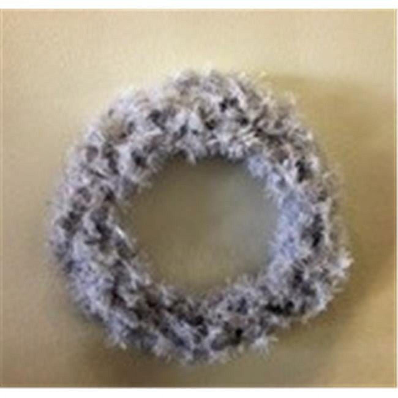 24 in. PVC Wreath, White