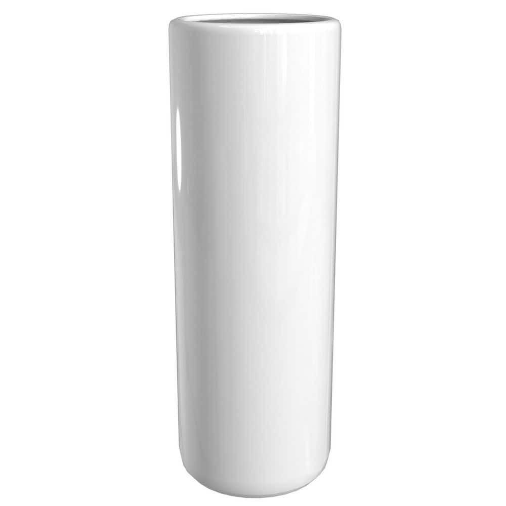 24" White Porcelain Umbrella Stand