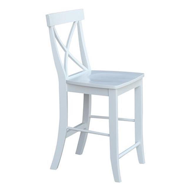 International Concepts X-Back Counter Height Stool - 24" Seat Height