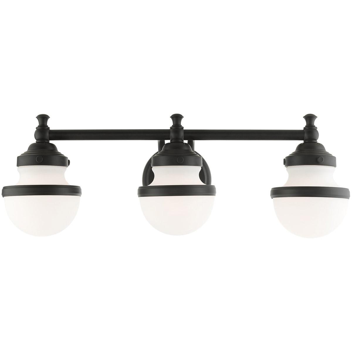 Livex Lighting Oldwick 3 - Light Vanity in  Black