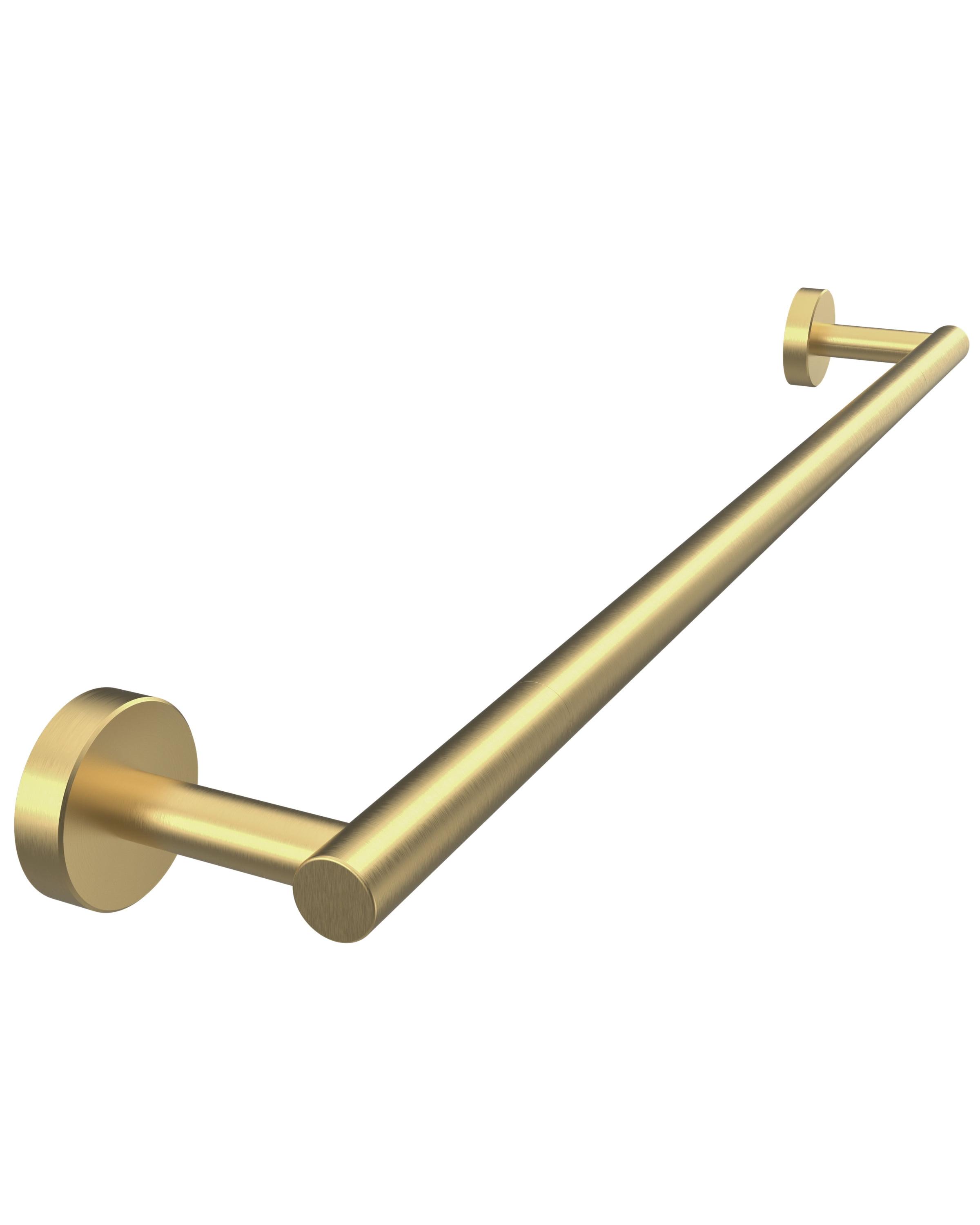 24-Inch Brushed Gold Stainless Steel Wall Mounted Towel Bar