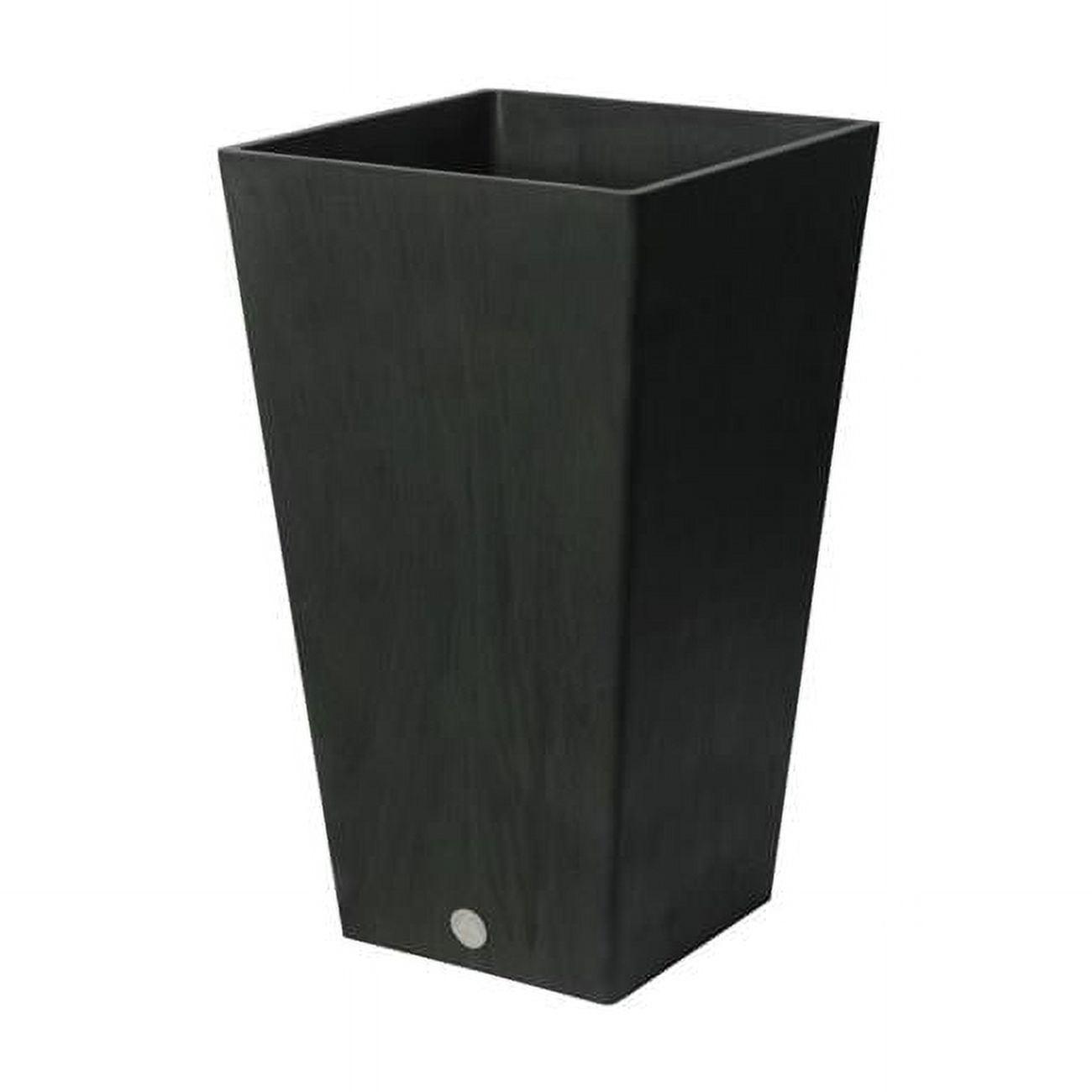 24 x 14 x 14 in. Valencia Square Planter, Black
