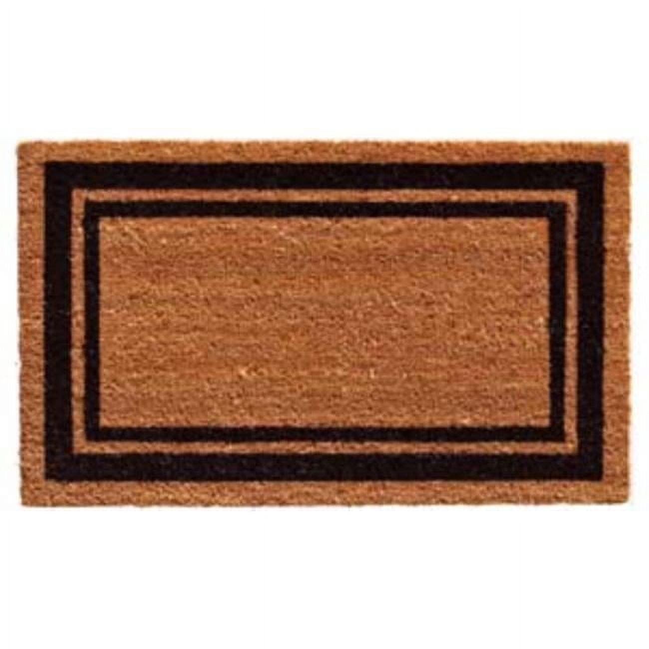 24 x 48 in. Doormat - Natural & Black Border