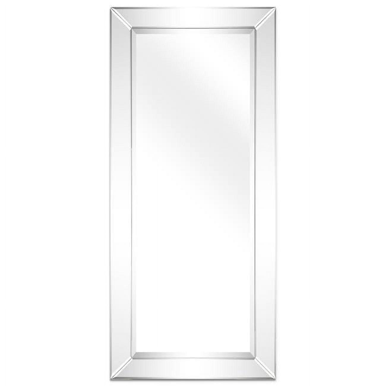 Empire Art Direct MOM-C10690-2454 24 x 54 in. Solid Wood Frame Covered Wall Mirror with Beveled Clear Mirror Panels - 1 in. Beveled Edge
