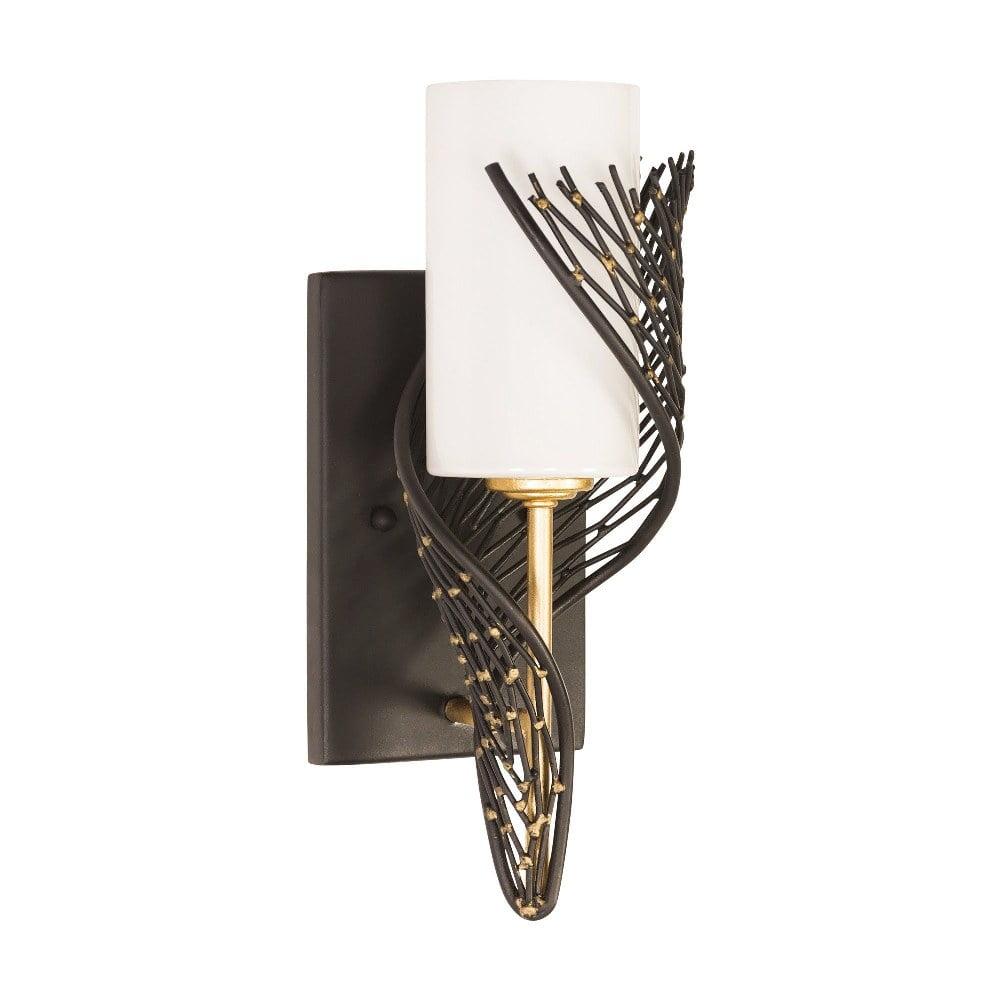 240K01RMBFG-Varaluz Lighting-Flow - 1 Light Right Wrap Wall Sconce-Matte Black Finish