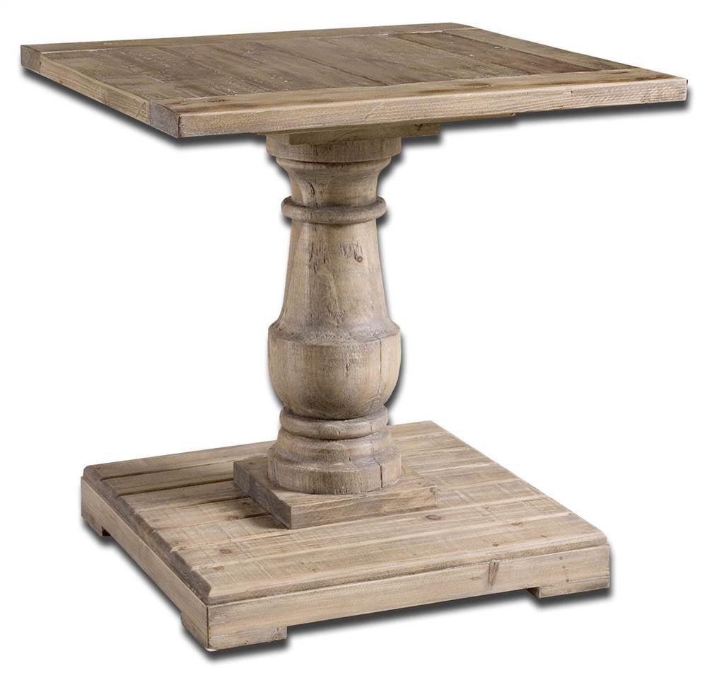 Uttermost Stratford Pedestal End Table