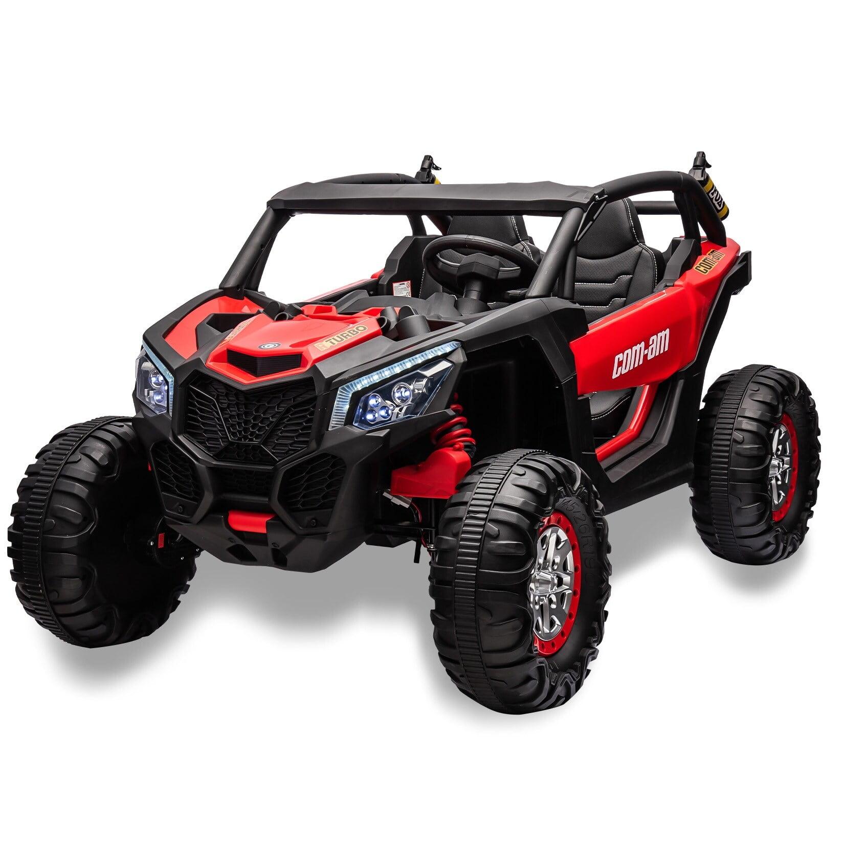 24V Red 2-Seater Kids Ride-On UTV with Remote Control