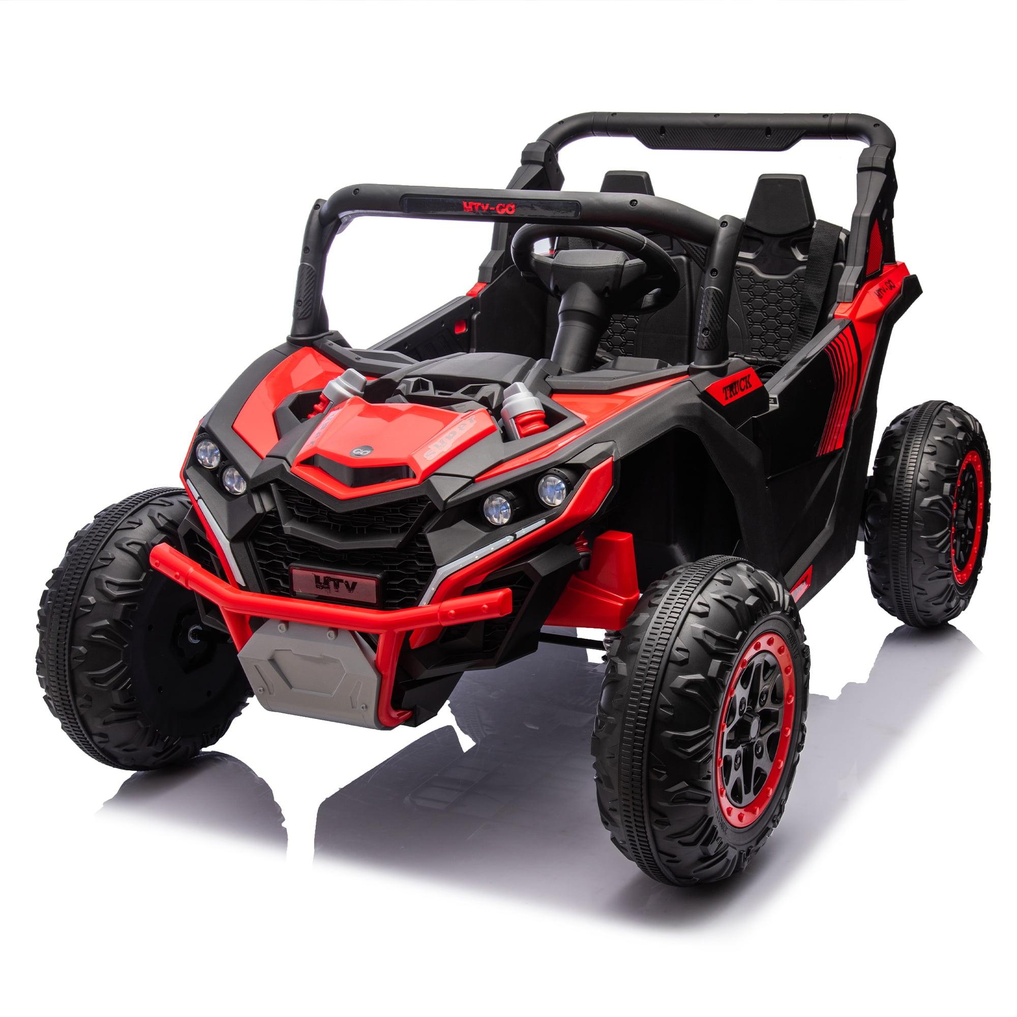 Red 24V Two-Seater Kids Ride-On UTV with Remote Control