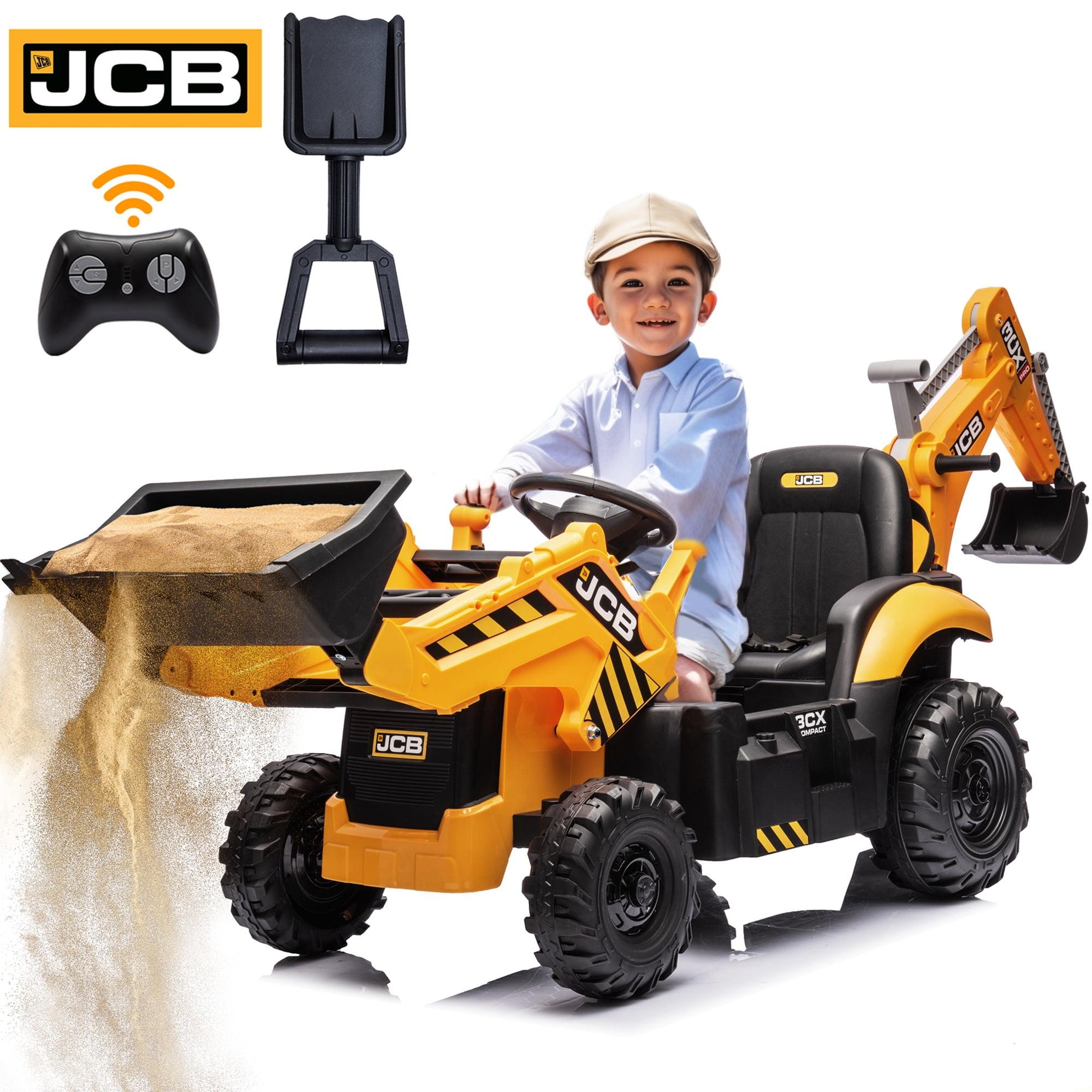 NEECHIPRO Licensed JCB Excavator Ride-on Tractor Toy Digger,24V 400W 3mph Toy Car for Children 3-6 Old, Yellow