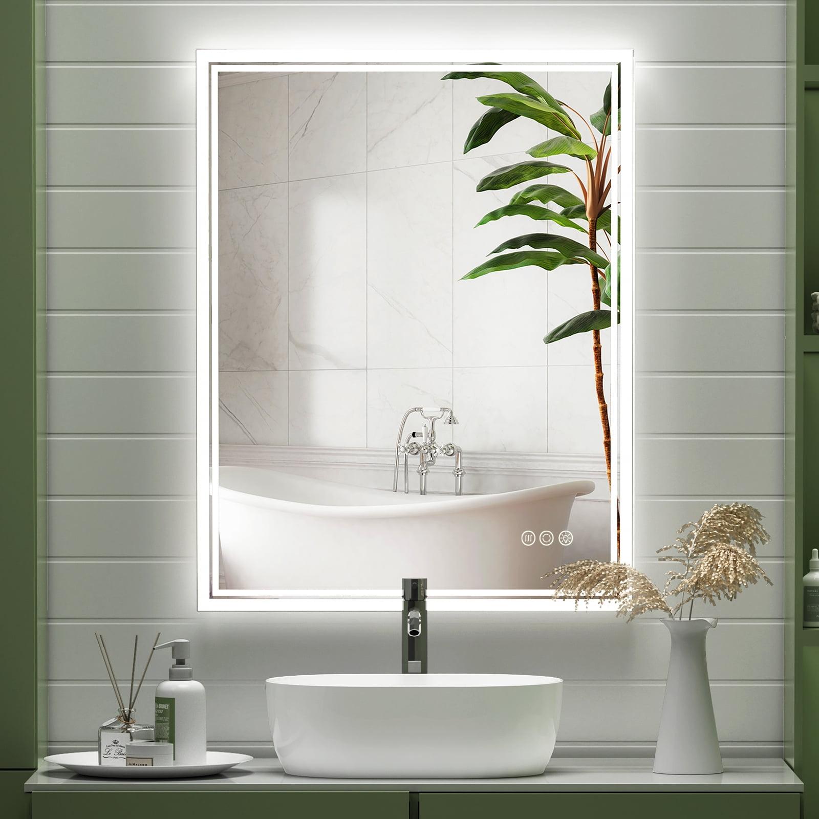 24 x 32 Frameless LED Backlit Bathroom Vanity Mirror