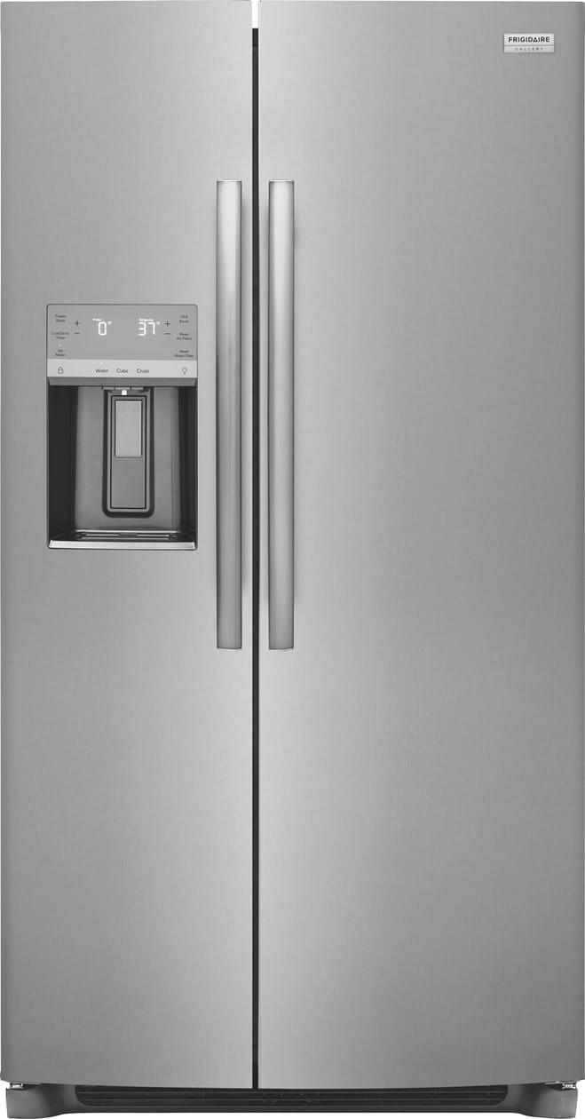 36" Stainless Steel Side-by-Side Refrigerator with Ice Maker