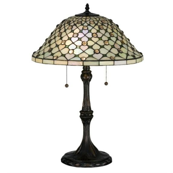 Meyda Lighting Meyda Tiffany & Stained Glass Metal Table Lamp