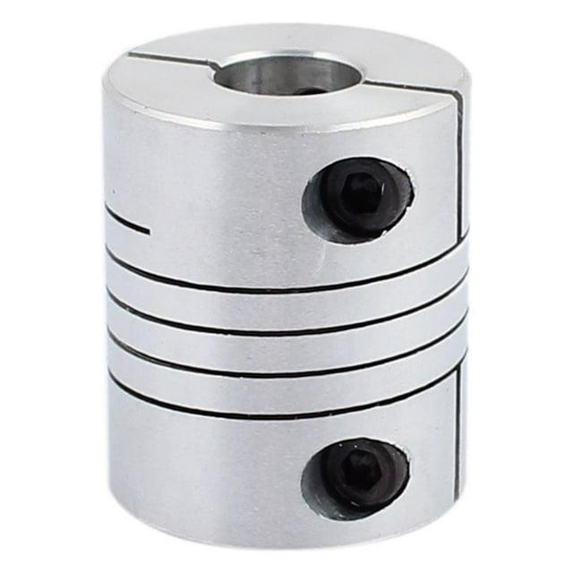 25mm Dia 10mm to 12mm Aluminum Alloy Spline Shaft Flexible Helical Coupling